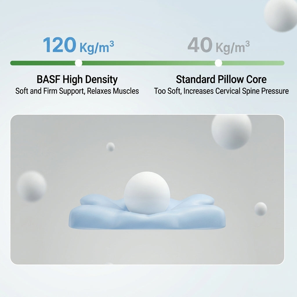 Deep-Wave Cervical Support Pillow