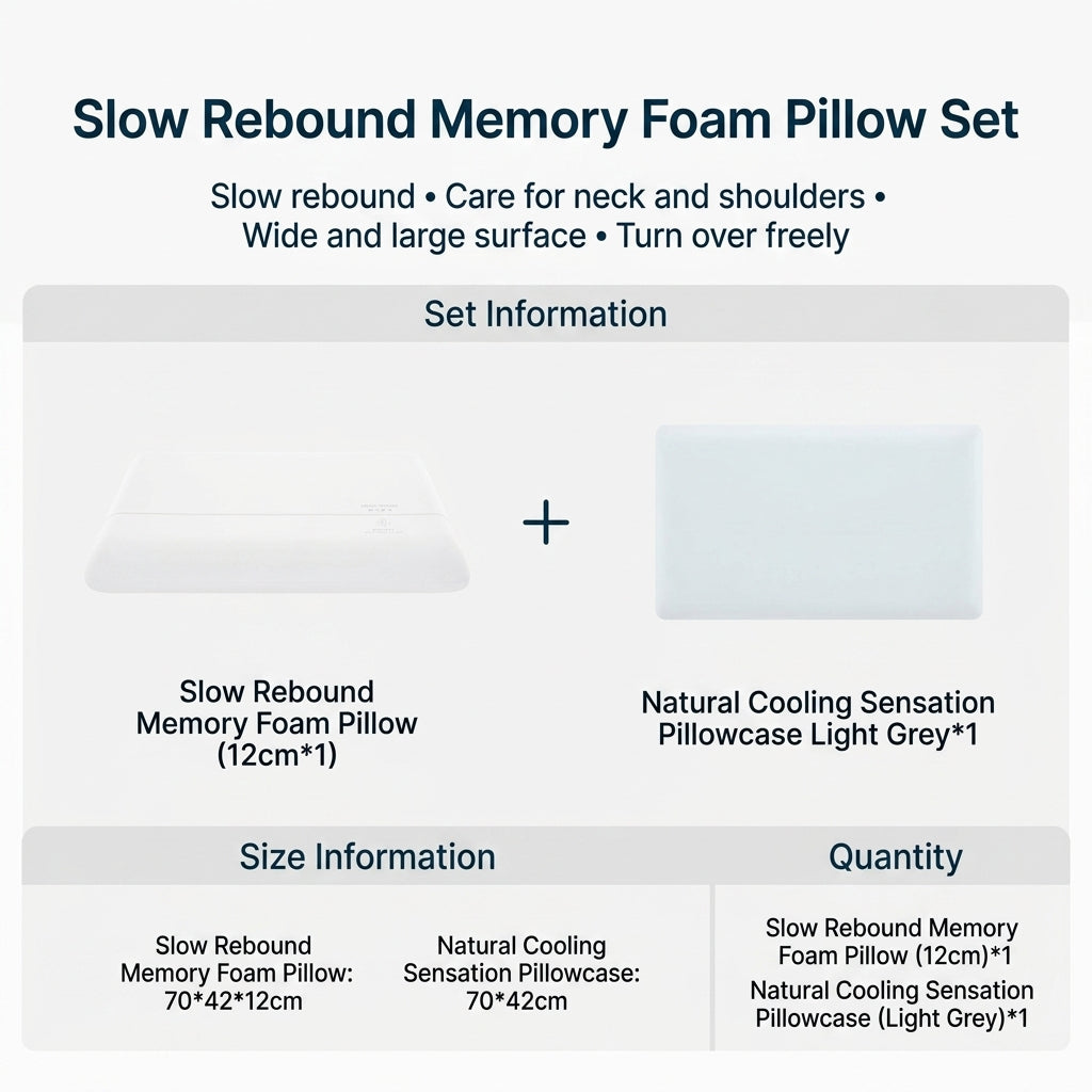 Memory Foam Cervical Support Pillow