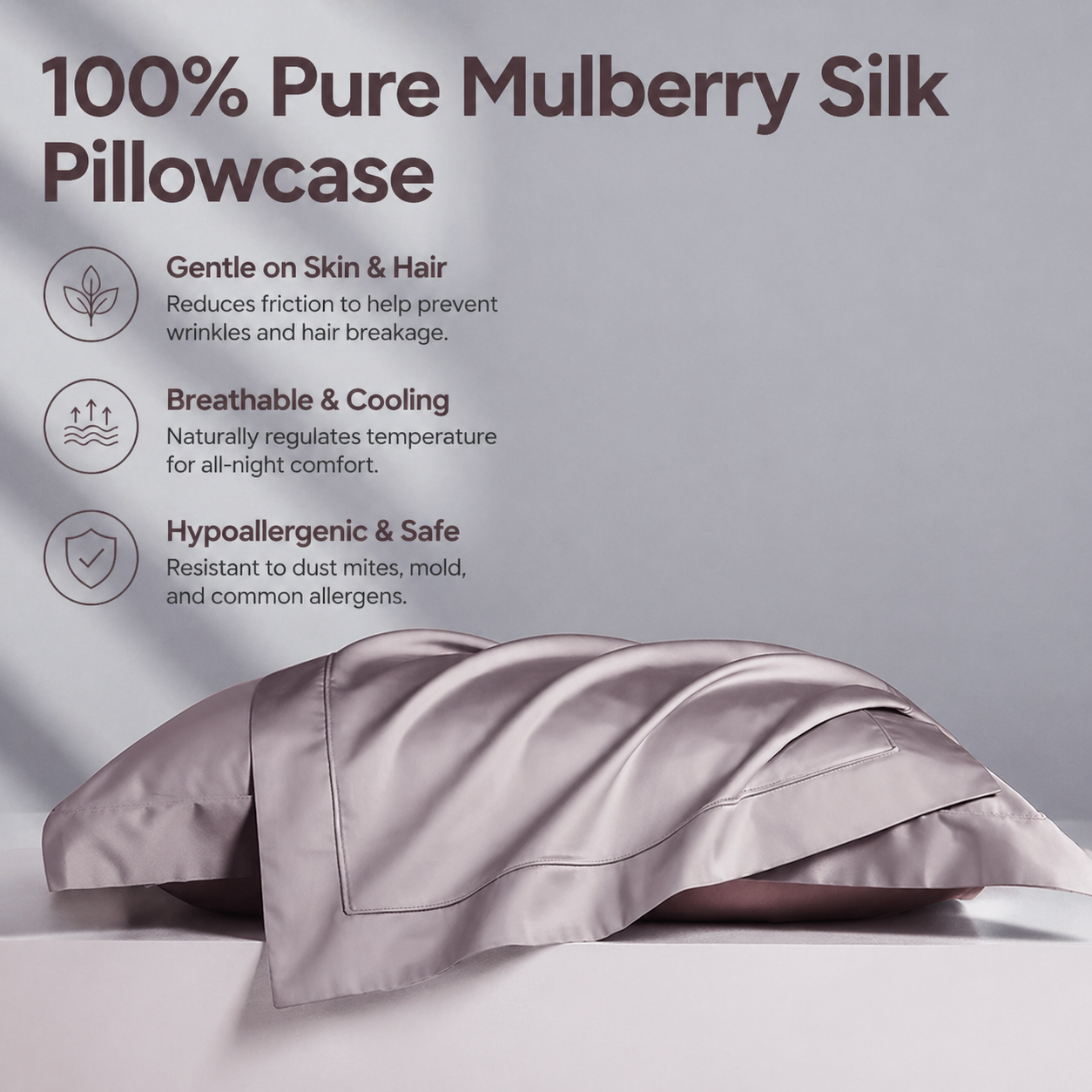 Cotton Sateen Pillowcase