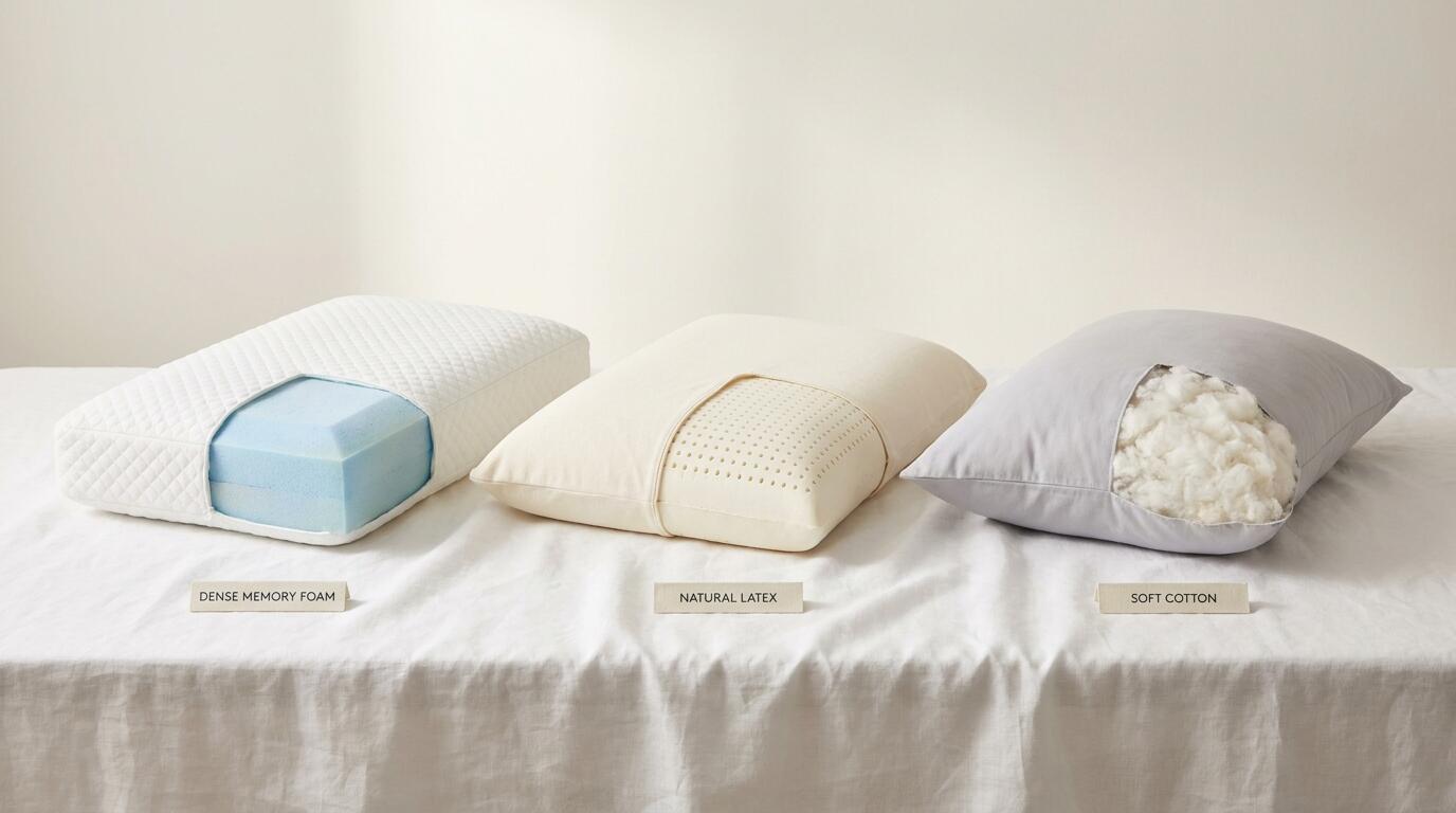 Memory Foam vs. Latex vs. Cotton Pillows: Which Is Right for Your Sleep Style?