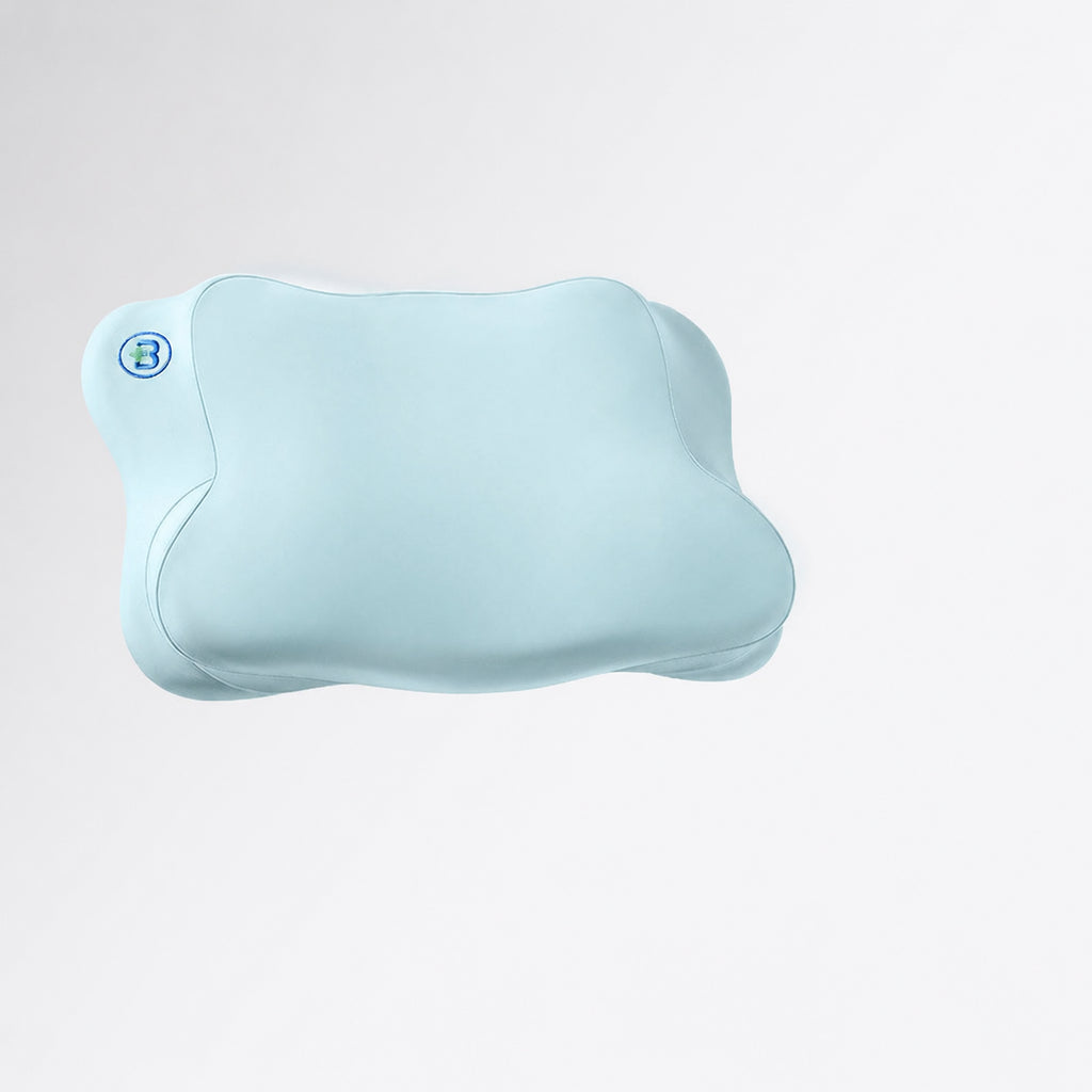 Kids Growth Support Pillow for Sleep Comfort, Nebula Blue/Satin Pink