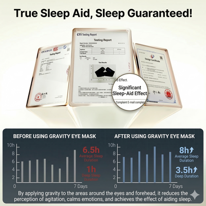 Zero-Pressure Gravity Sleep Mask