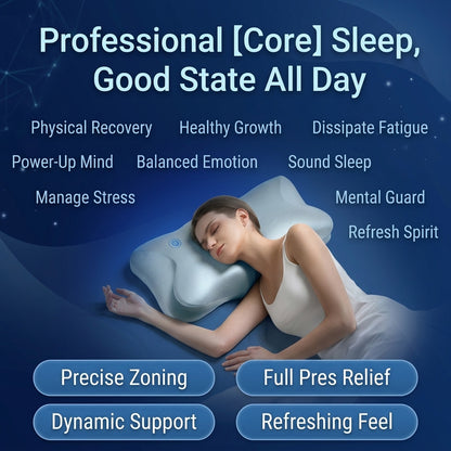 Deep-Wave Cervical Support Pillow