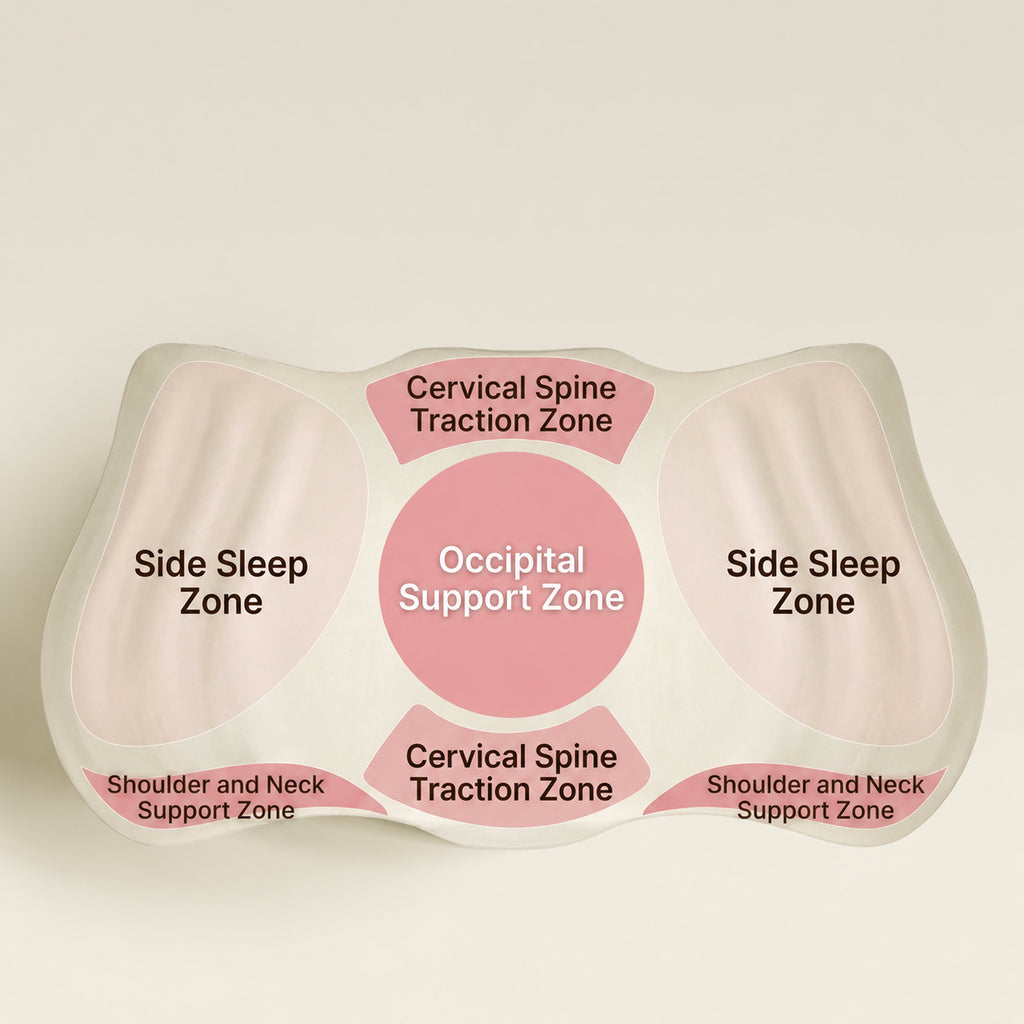 Shell Ergonomic Cervical Pillow for Neck Support, Multiple Colors, 2-5.1 in