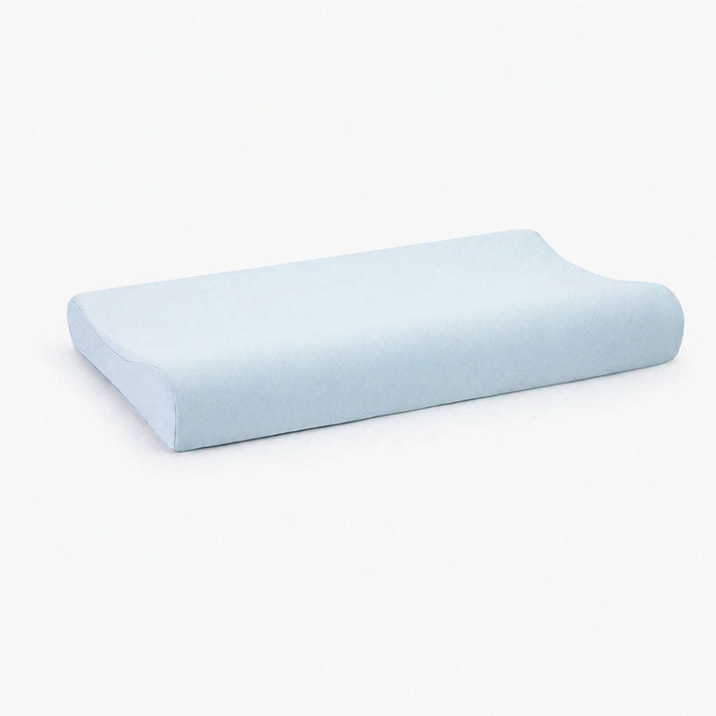 Cooling Kids Neck Support Pillow for Side Sleeping, Pink/Blue/Green