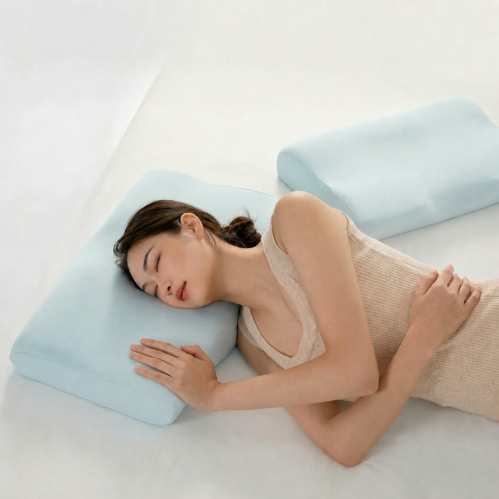 Pro Ergonomic Neck Support Pillow for Neck Support, Low/High, Cotton/Skin Comfort