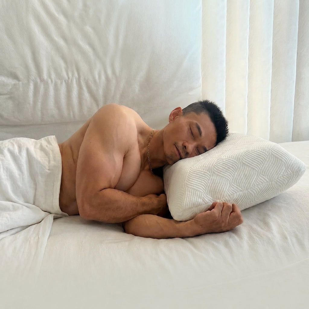 Memory Foam XXL Cooling Neck Pillow for Side Sleeping, Multiple Sizes