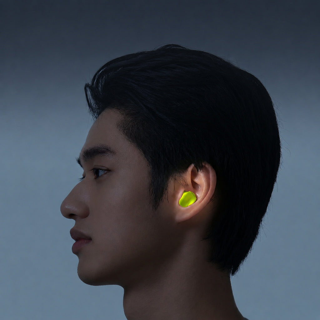 Noise Reduction Memory Foam Soundproof Earplugs for Sleep, S/M, 4 Pcs