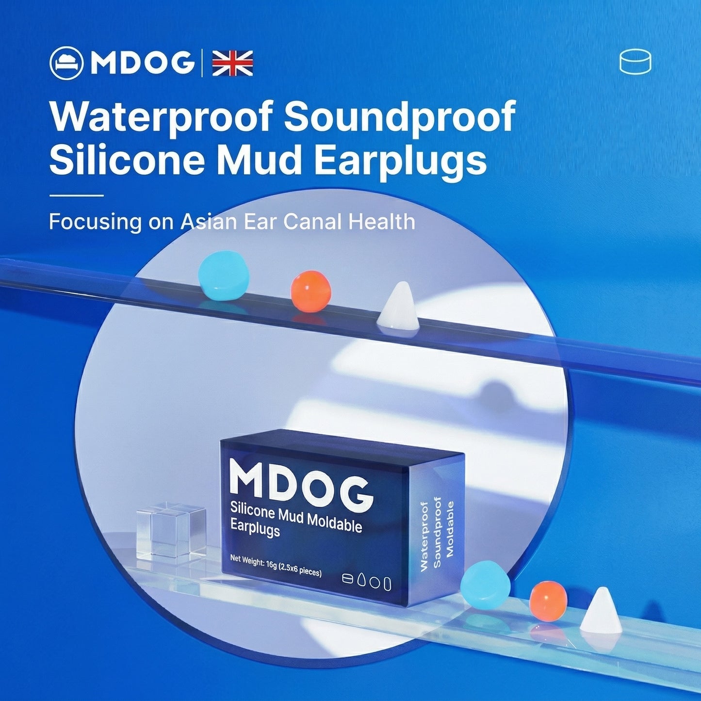 Moldable Waterproof Silicone Earplugs
