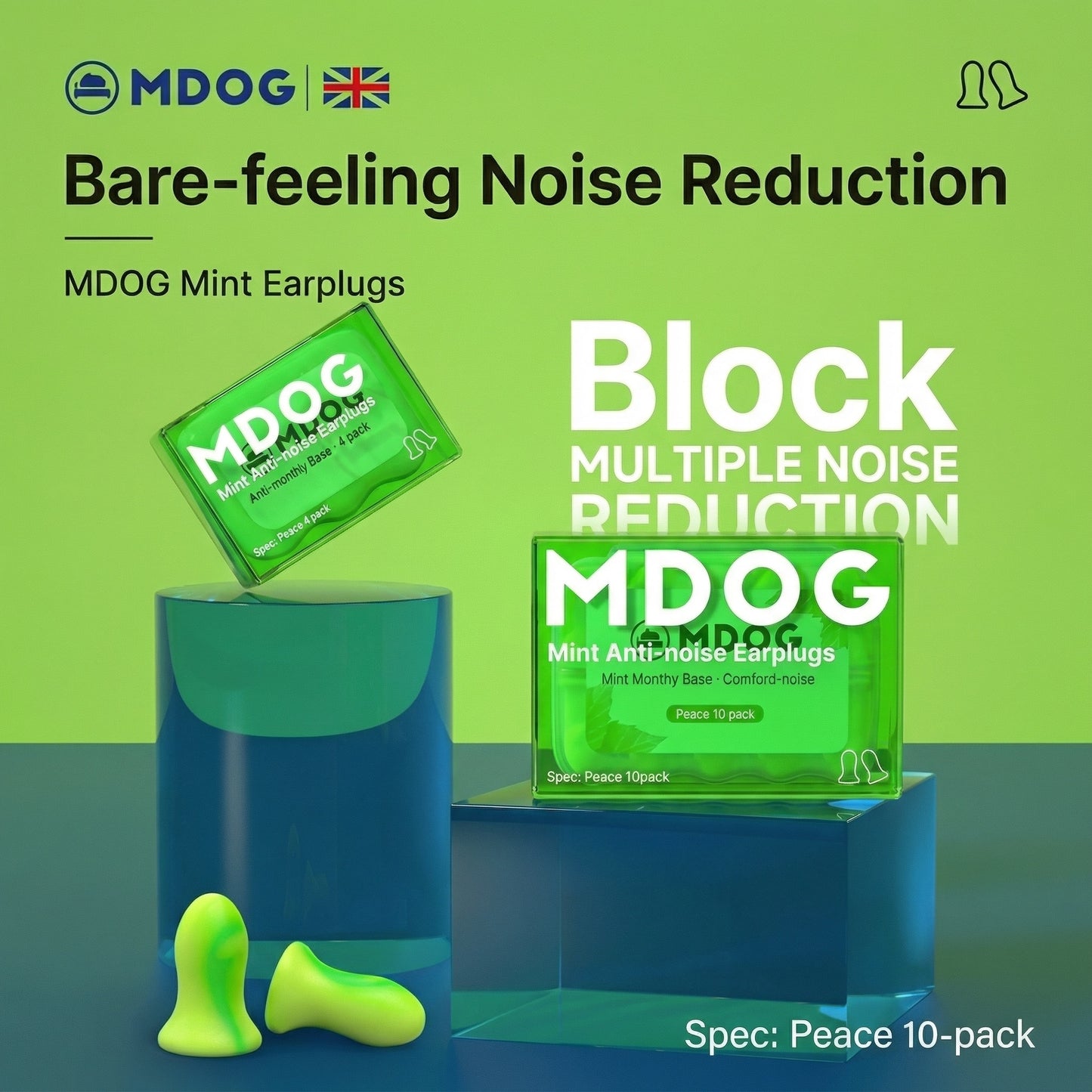 Memory Foam Soundproof Earplugs