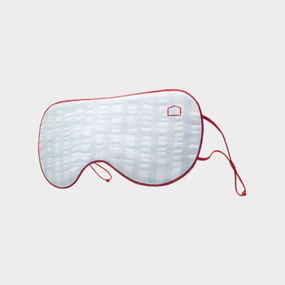 Gingham Blackout Sleep Mask