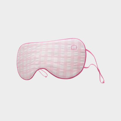 Gingham Blackout Sleep Mask