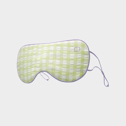 Gingham Blackout Sleep Mask