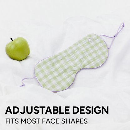 Gingham Blackout Sleep Mask