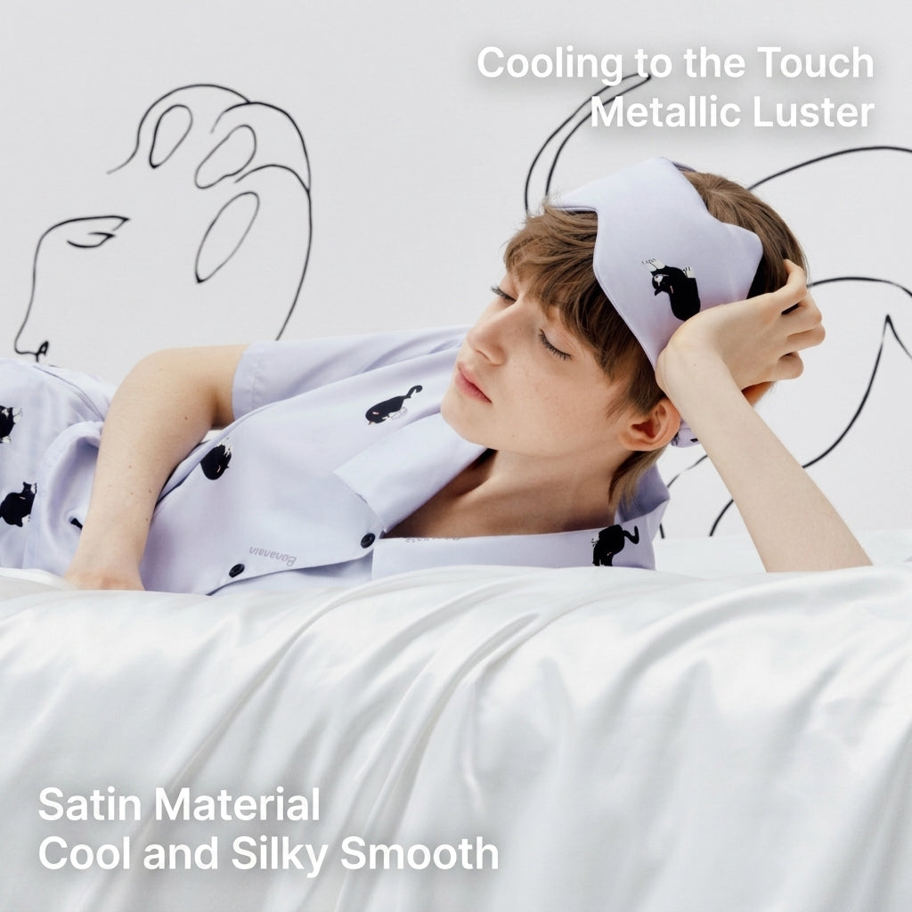 Ice Silk Cat-Ear Sleep Mask