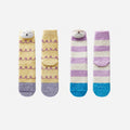 Heated Ultra‑Cozy Heat‑Lock Fleece Floor Socks with 3D Animal Cuffs, Multiple Colors, One Size 34-39