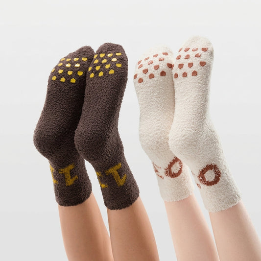 Thermal Grip Socks with Lucky Number