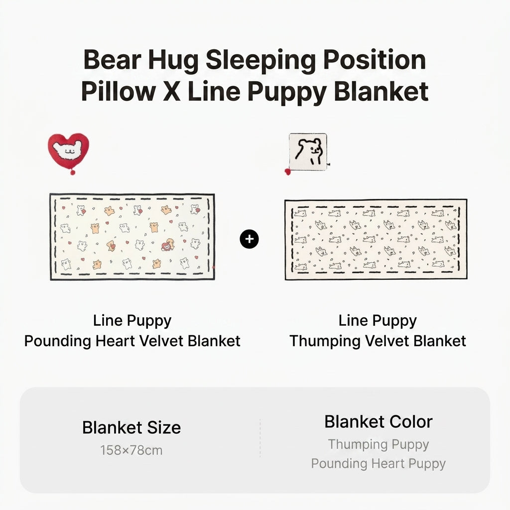 Line Pup Fleece Throw