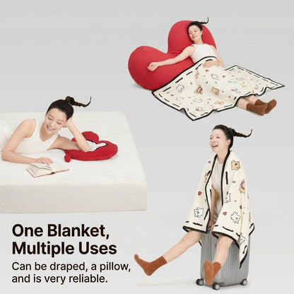 Line Pup Fleece Throw