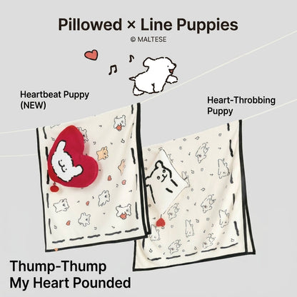 Line Pup Fleece Throw