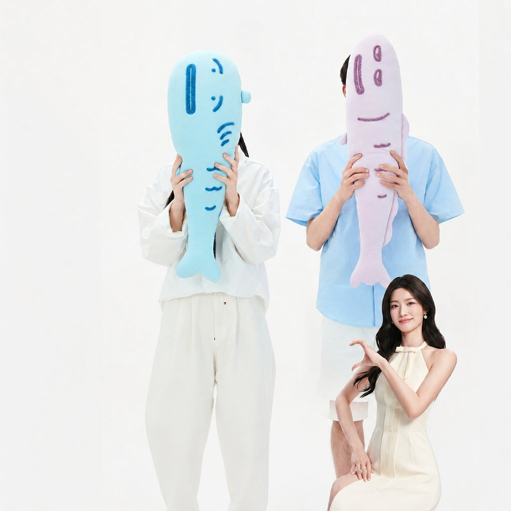 Silk Cooling Fish Body Pillow for Side Sleeping, Carp Pillow/Benboerba/Baboerben/Big Claw Pillow