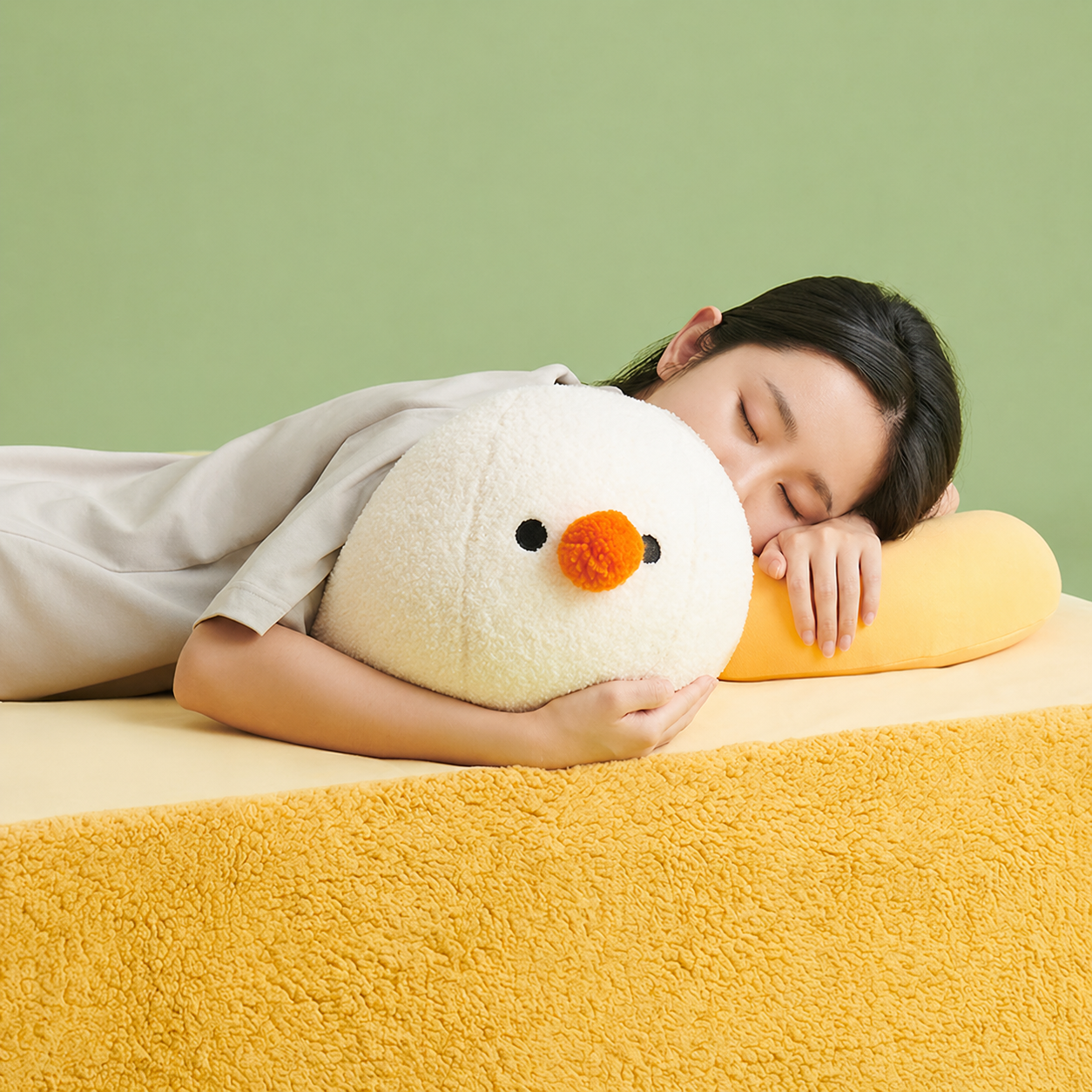 Fluffy Plush Nap Pillow