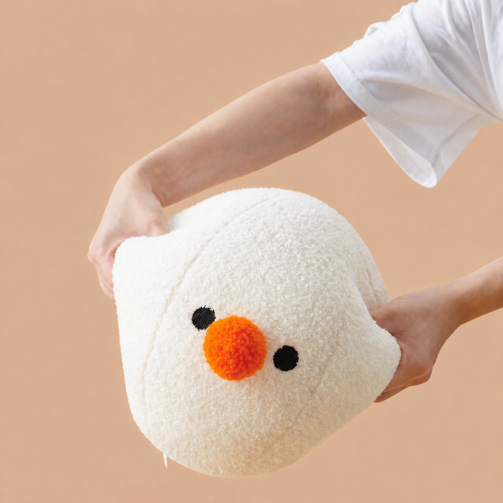 Cooling Fluffy Plush Nap Pillow for Sleep Comfort, 5.9"x5.9"