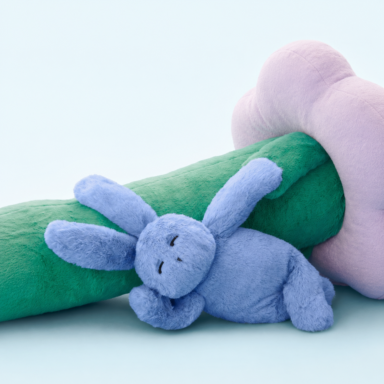 Poseable Bunny Cuddle Pillow
