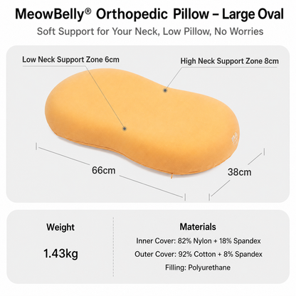 Cat Belly Memory Foam Pillow