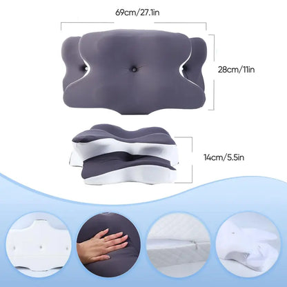 Dual-Sided Cervical Support Pillow