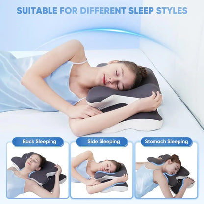Dual-Sided Cervical Support Pillow