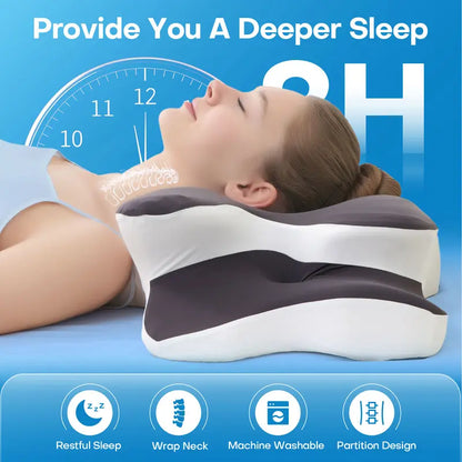 Dual-Sided Cervical Support Pillow