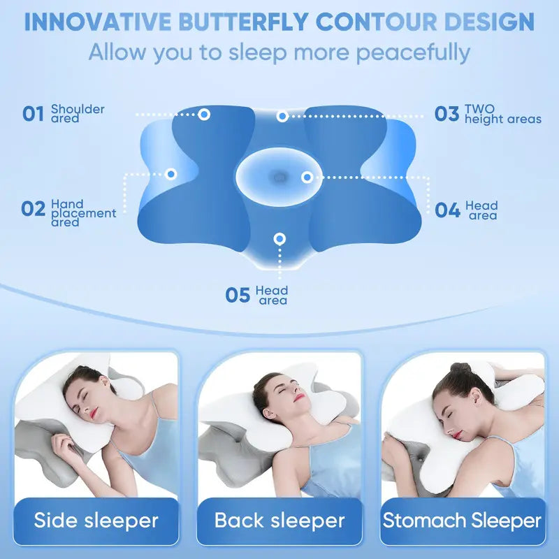 Dual-Sided Cervical Support Pillow