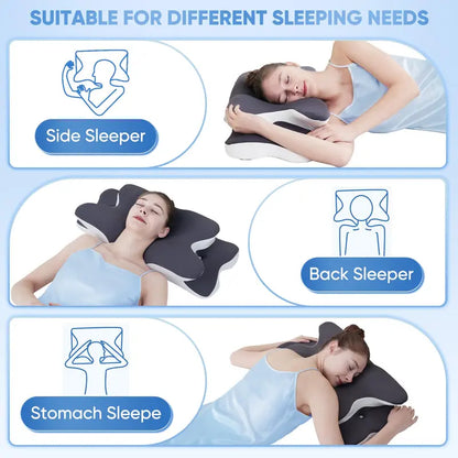Dual-Sided Cervical Support Pillow
