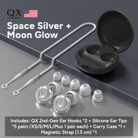 Space Silver + White Lanyard