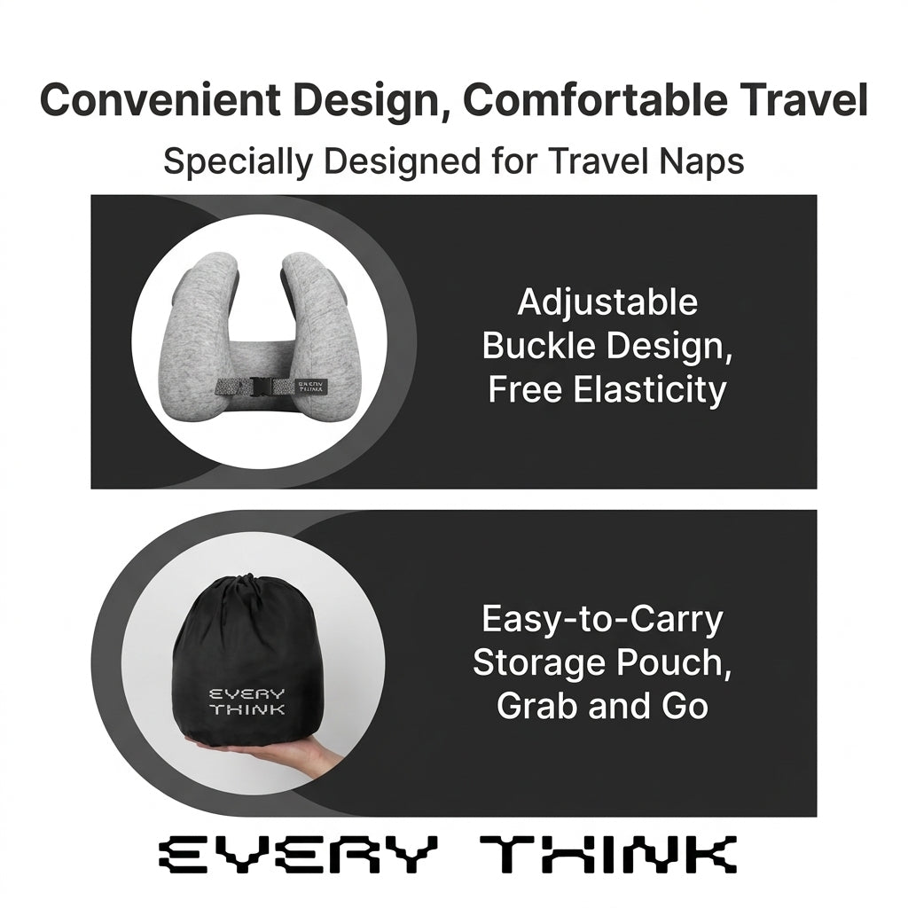 Noise-Reducing Travel Neck Pillow