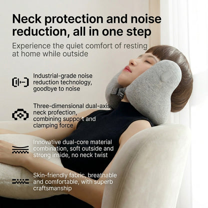 Noise-Reducing Travel Neck Pillow