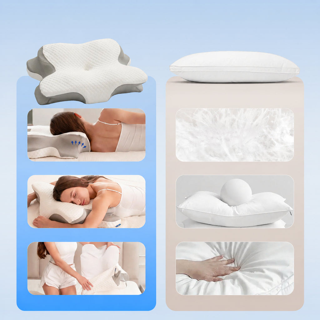 Alignment Memory Foam Pillow for Sleep Comfort, Default