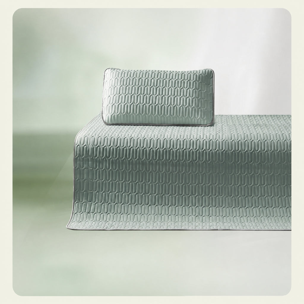 Cooling Ice-Silk Latex Mattress Pad Mattress Protector for Bedding Protection, Multiple Options