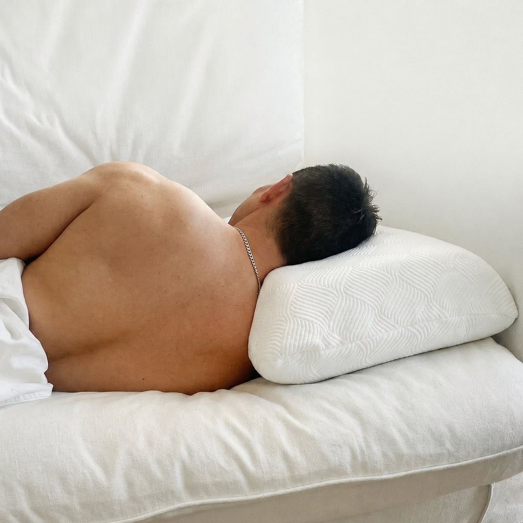 Memory Foam XXL Cooling Neck Pillow for Side Sleeping, Multiple Sizes