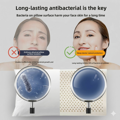 Dual-Pack Latex Antibacterial Pillow