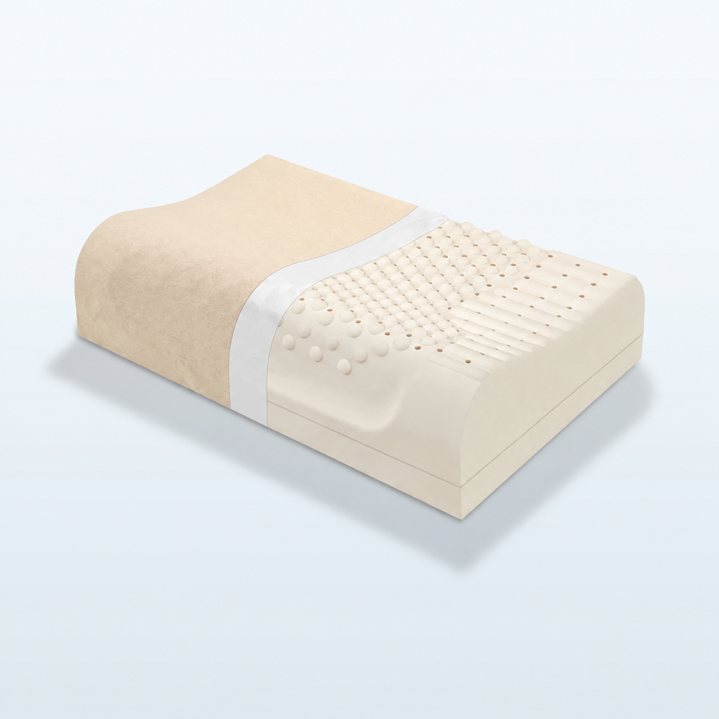 Natural Latex High-Loft Pillow for Sleep Comfort, XL/XXL/XXXL/XXXXL, Basic/Comfortable/Upgraded/Latex Bread