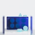 Cooling Moldable Waterproof Silicone Earplugs for Sleep, Nebula Blue/White/Orange/Mist, S/M