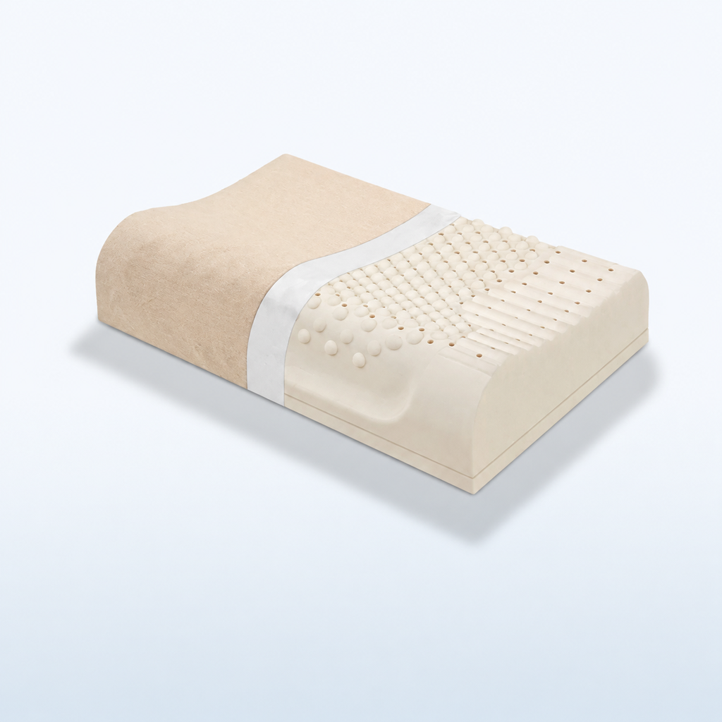 Natural Latex High-Loft Pillow for Sleep Comfort, XL/XXL/XXXL/XXXXL, Basic/Comfortable/Upgraded/Latex Bread