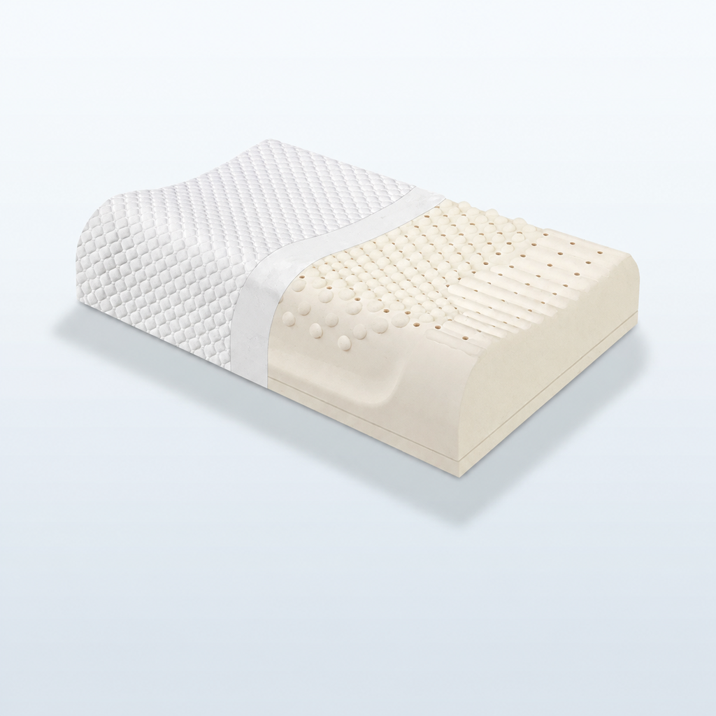 Natural Latex High-Loft Pillow for Sleep Comfort, XL/XXL/XXXL/XXXXL, Basic/Comfortable/Upgraded/Latex Bread