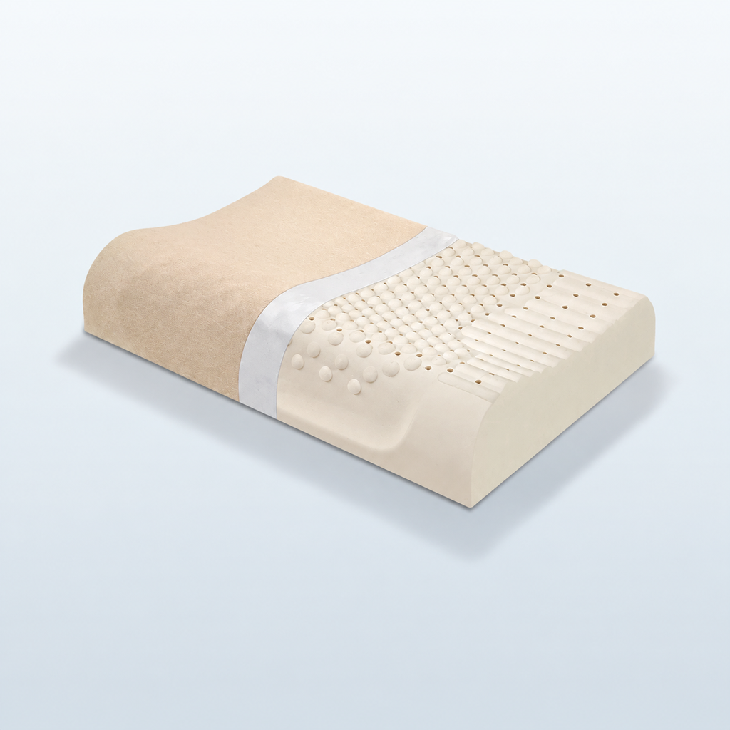 Natural Latex High-Loft Pillow for Sleep Comfort, XL/XXL/XXXL/XXXXL, Basic/Comfortable/Upgraded/Latex Bread