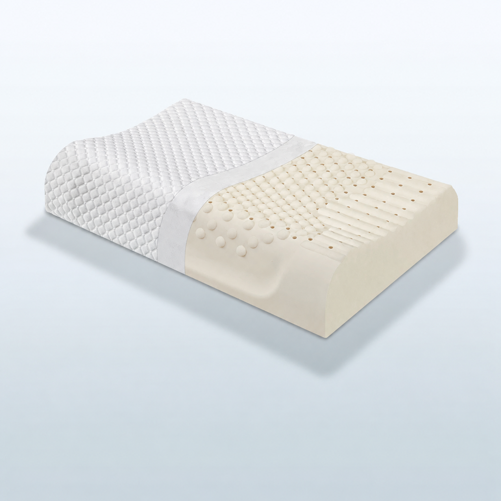 Natural Latex High-Loft Pillow for Sleep Comfort, XL/XXL/XXXL/XXXXL, Basic/Comfortable/Upgraded/Latex Bread
