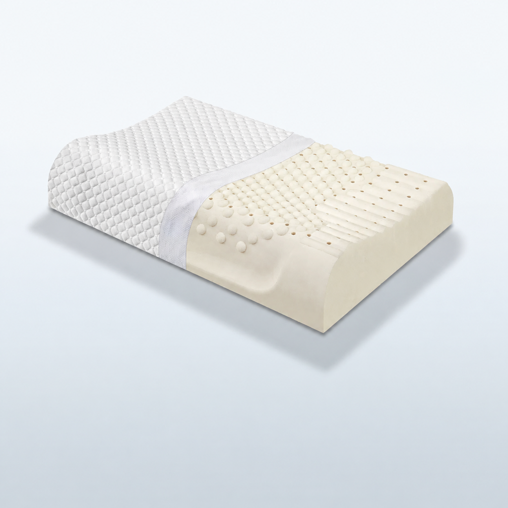 Natural Latex High-Loft Pillow for Sleep Comfort, XL/XXL/XXXL/XXXXL, Basic/Comfortable/Upgraded/Latex Bread