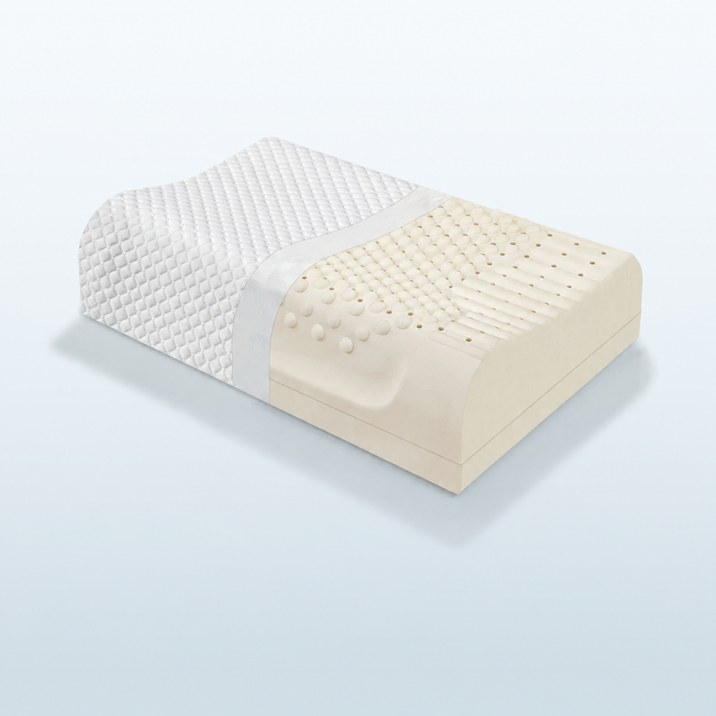Natural Latex High-Loft Pillow for Sleep Comfort, XL/XXL/XXXL/XXXXL, Basic/Comfortable/Upgraded/Latex Bread