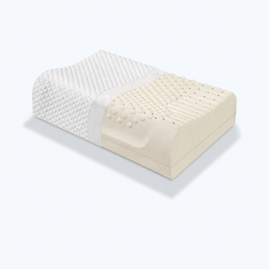 Natural Latex High-Loft Pillow for Sleep Comfort, XL/XXL/XXXL/XXXXL, Basic/Comfortable/Upgraded/Latex Bread